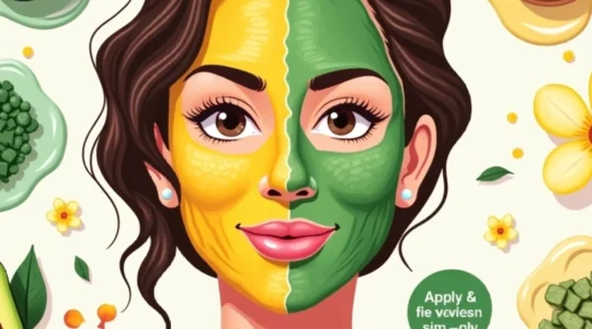 Ingrédients naturels pour masques faciaux maison